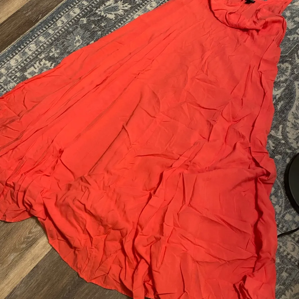 Torrid‎ 1X Pink Maxi Sundress Flowy Challis Trapeze Boho Casual Summer Dress - Image 4