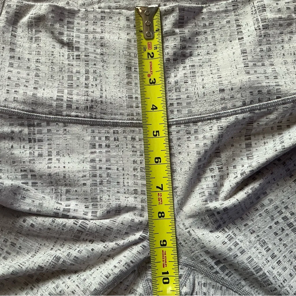 Lululemon wunder under high rise crop leggings Sz 6 jacquard moonphase silver - Image 12