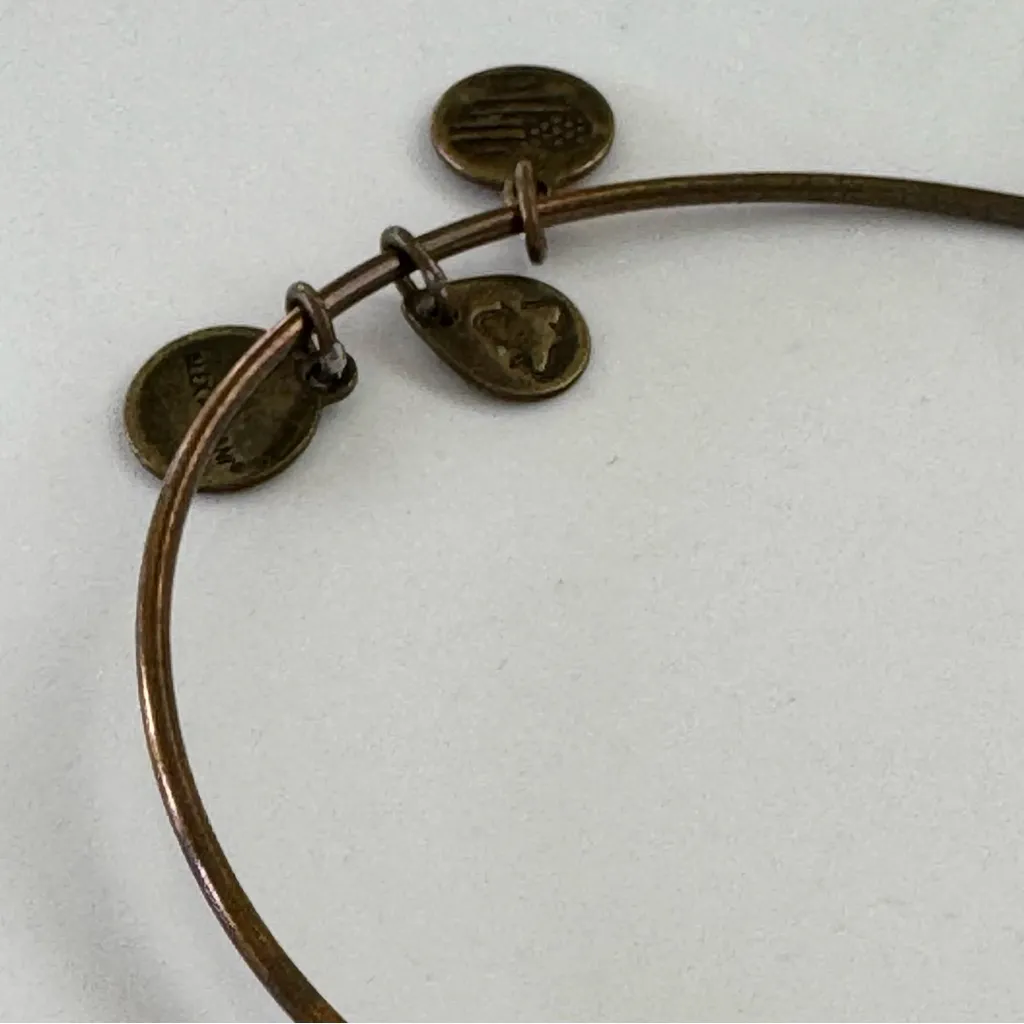 Alex and Ani Gold Mermaid Charm Adjustable Bracelet - Image 5