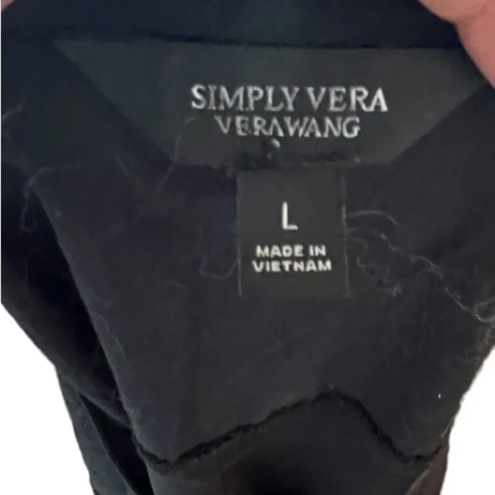 Simply Vera Vera Wang Black‎ Dress Black Size L - Image 6