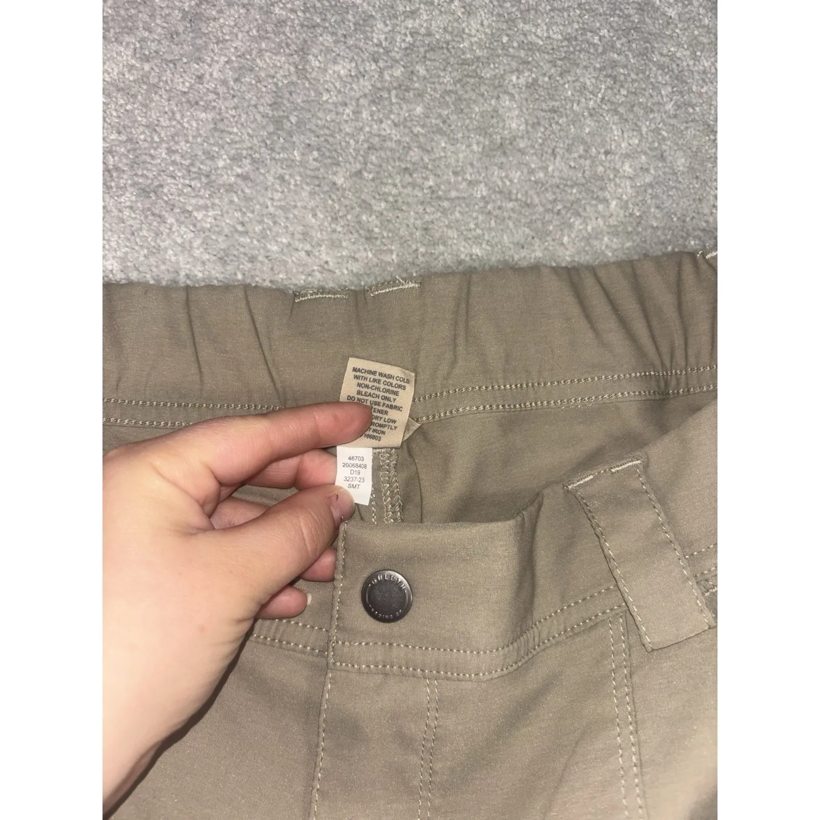 Duluth Trading Pants Womens 12x31 Tan Dry on the Fly Slim Leg Outdoor UPF Nylon Size 12 - Image 6