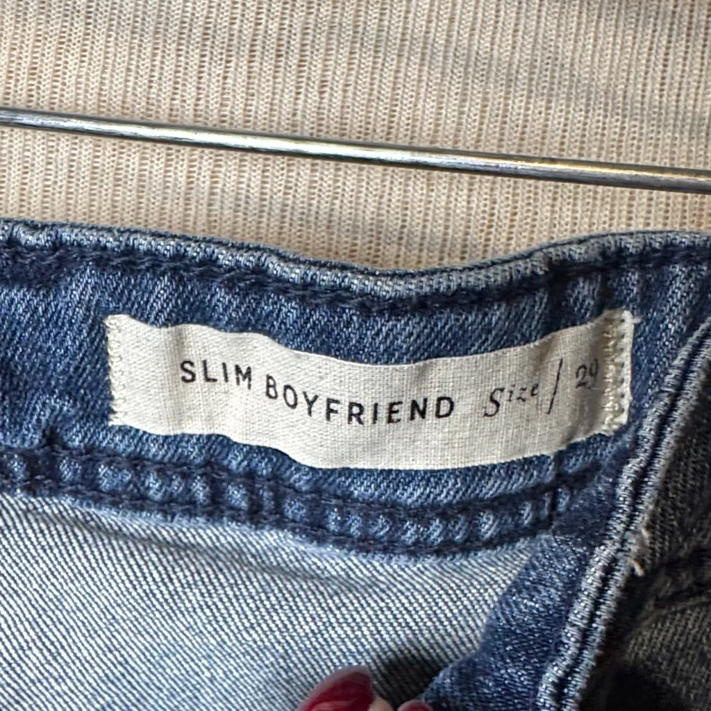 Pilcro and the Letterpress by Anthropologie  Indigo slim boyfriend Jean Shorts - Image 3