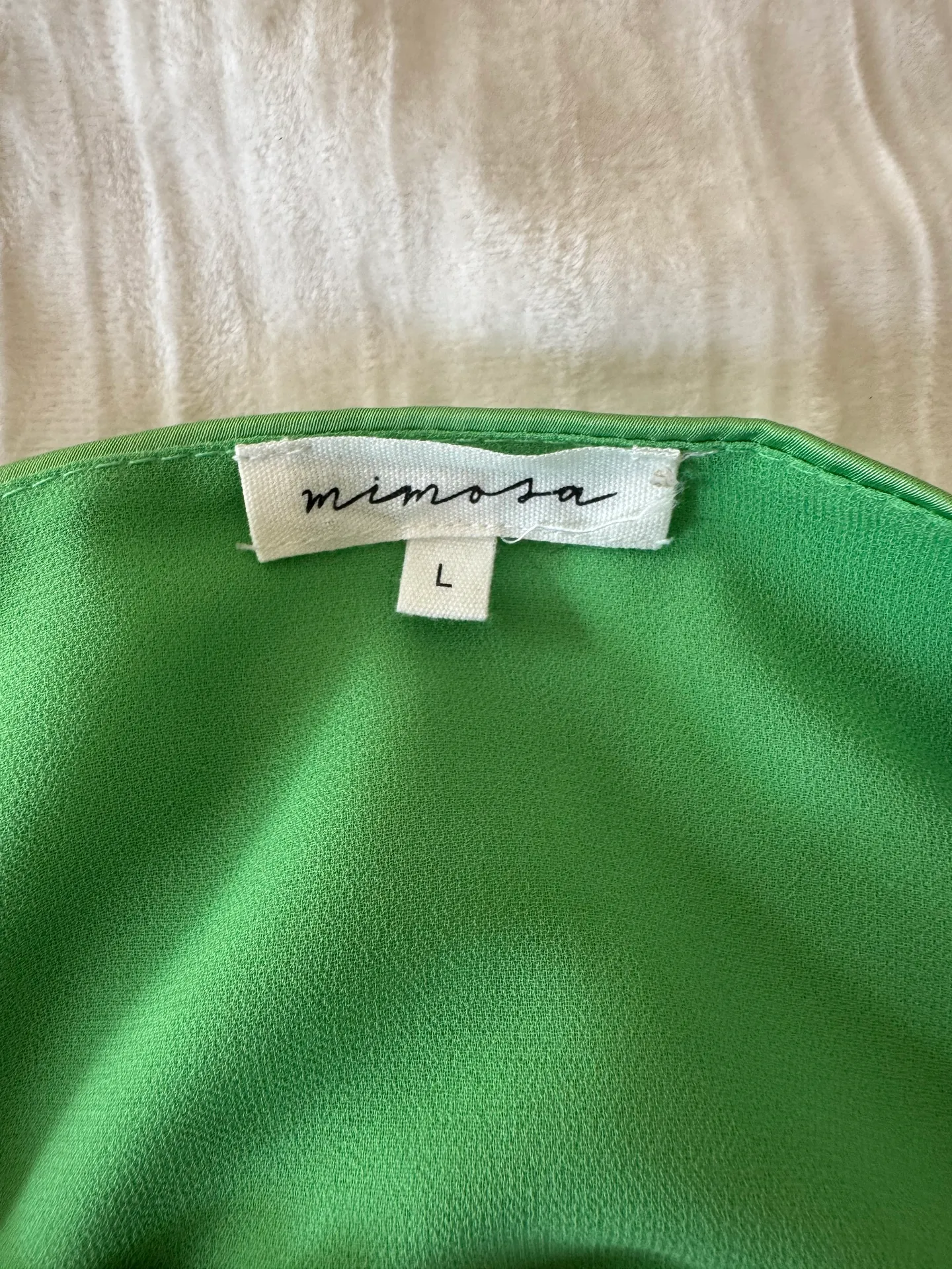 Mimosa Green Mini Dress Size L - Image 3