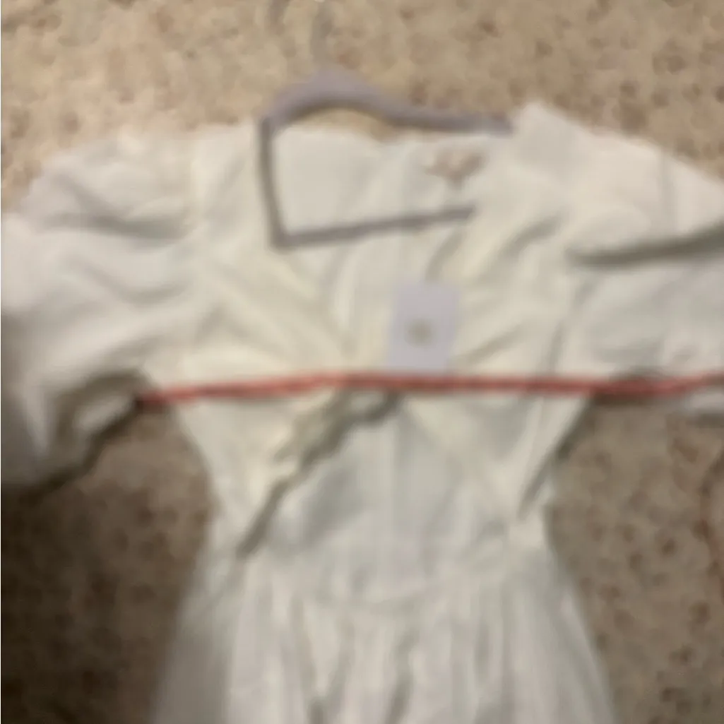 NWT WAYF Peggy Cutout Puff Sleeve Midi Dress small - Image 9