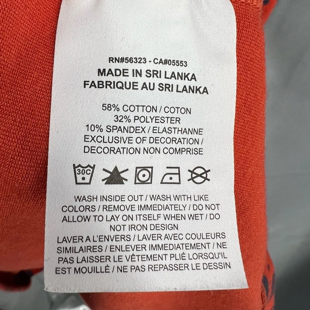 Nike Womens Recreation Club Dress Red Blue Print Stretchy Knit Patterned XL - Image 7