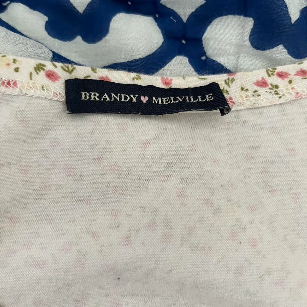 Brandy Melville Floral Amara Top - Image 3