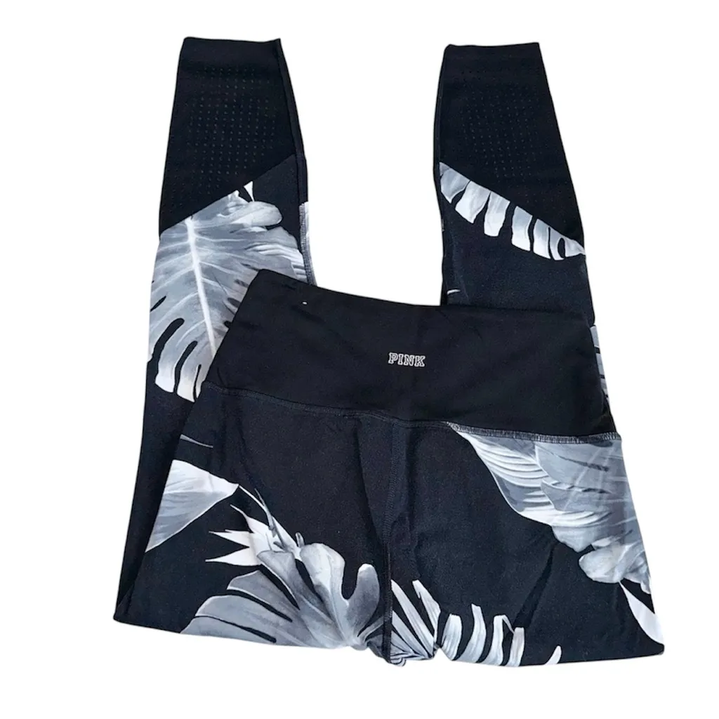 VS PINK Ultimate Palm Tree Tropical High Waist Ankle Leggings! - Image 6