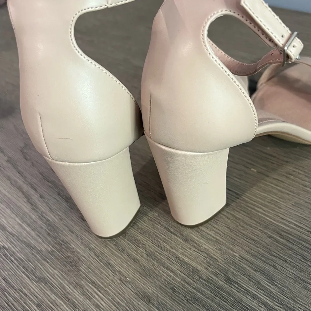 Beella Open Toe Ankle Strap High Heel Sandals - Blush Nude 9 1/2 - Image 5