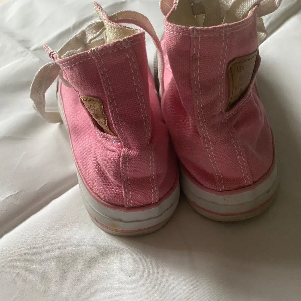 LEVI’S High top sneaks ,Pink Levi high tops.  Really cute in good enough conditi - Image 4