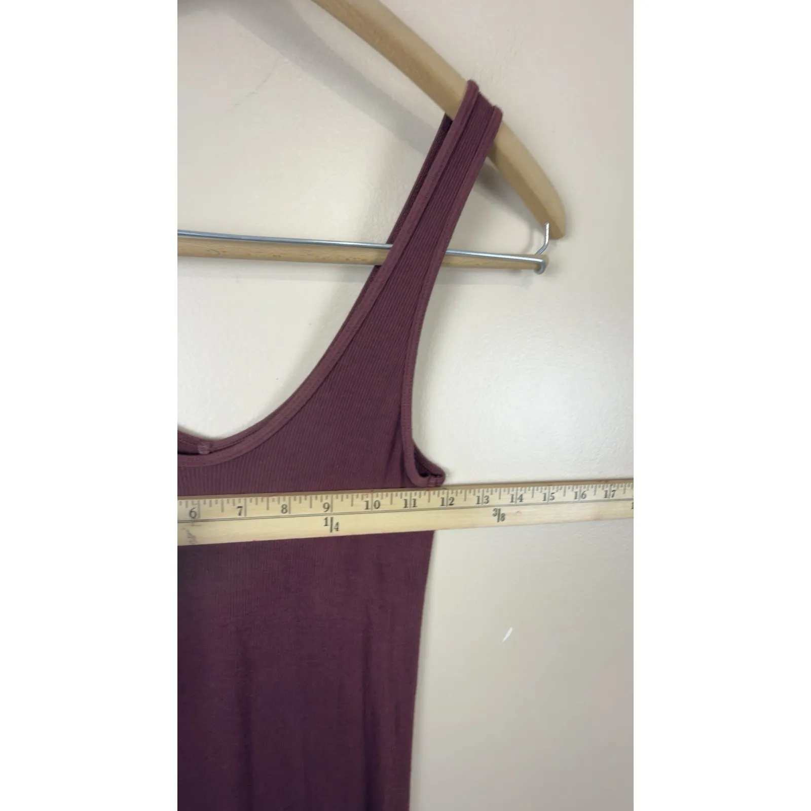 Enza Costa Women’s Ribbed Midi Dress Bodycon, Size S, Color Brown - Image 10