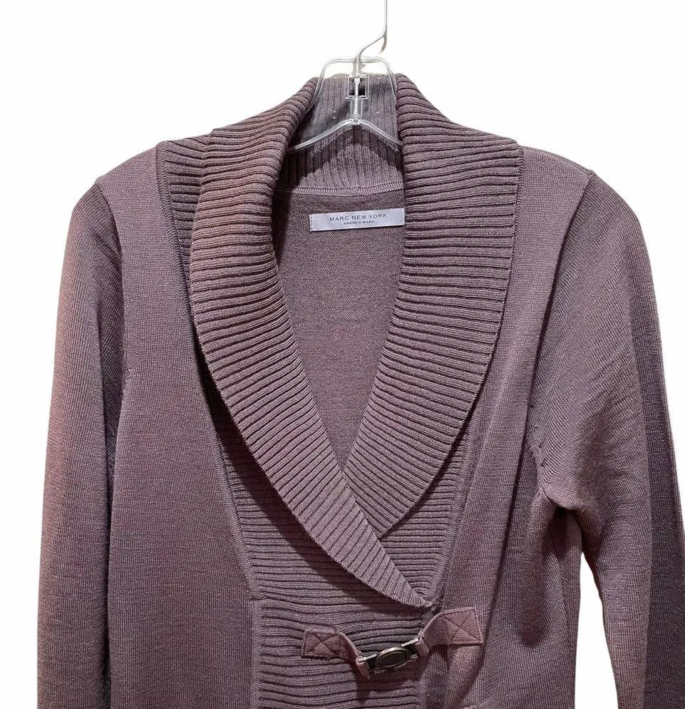 Marc New York Andrew Marc Wool Sweater Dress Size Medium Taupe - Image 3
