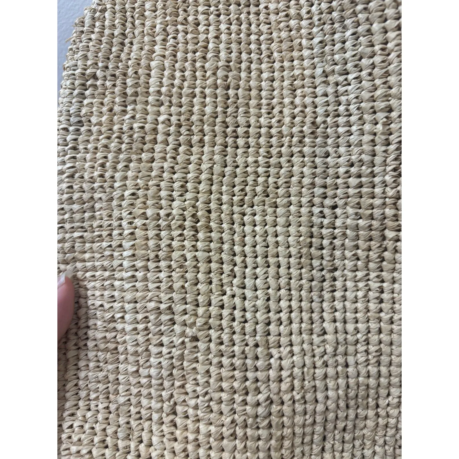 Mar Y Sol Lila Raffia Straw Bag Crossbody Purse Natural Handmade Boho Coastal - Image 9