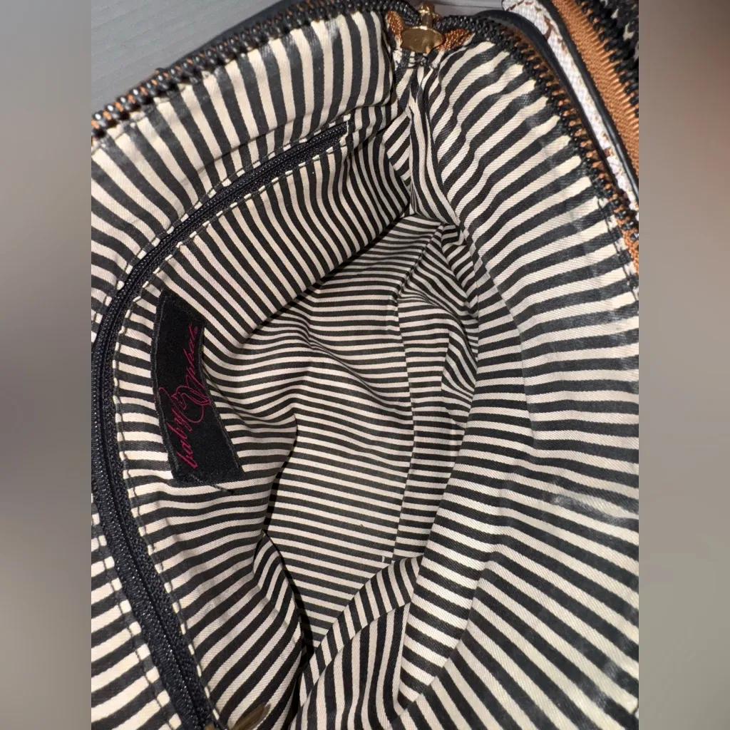 Baby Phat by Kimora Lee Purse Y2K 2000s Cat Pattern Crossbody Shoulder Bag Retro - Image 12