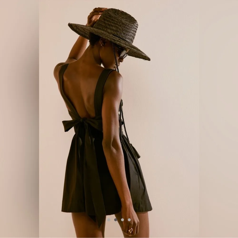 Free People Meet Me in Maui Black Mini Dress - Image 2