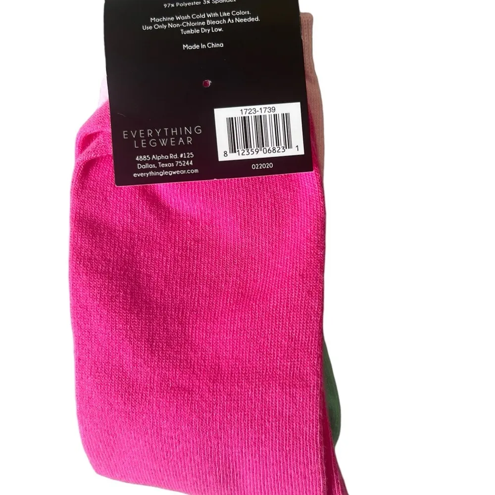 Everything Legwear Me + My Mini Matching Socks Pink - Image 3