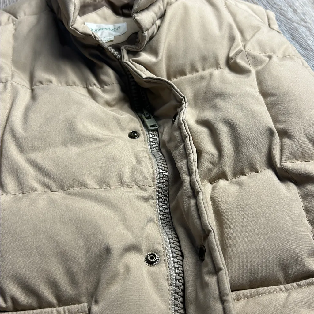 Tan Puffer Vest with Pockets - Image 7