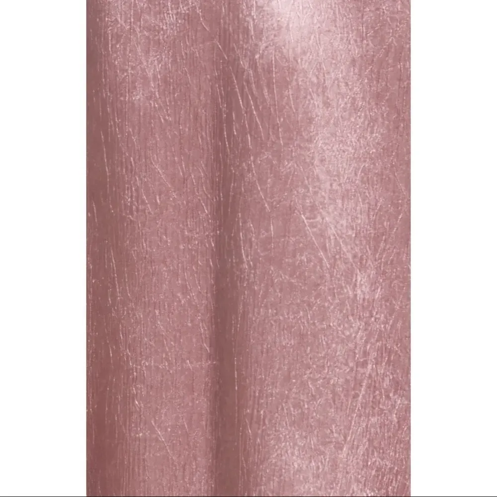 Rahi Metallic Pink Rose Cut Out Satin Mini Dress Ruffle Sleeve Size Medium - Image 5