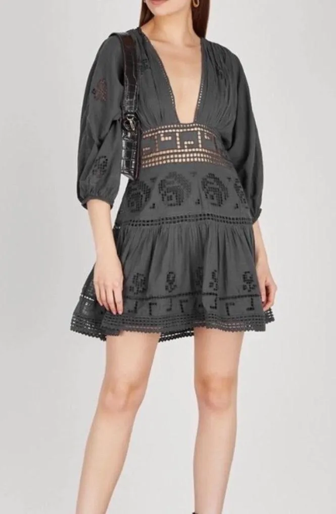 Free people  Tea Time Mini Dress - Image 3