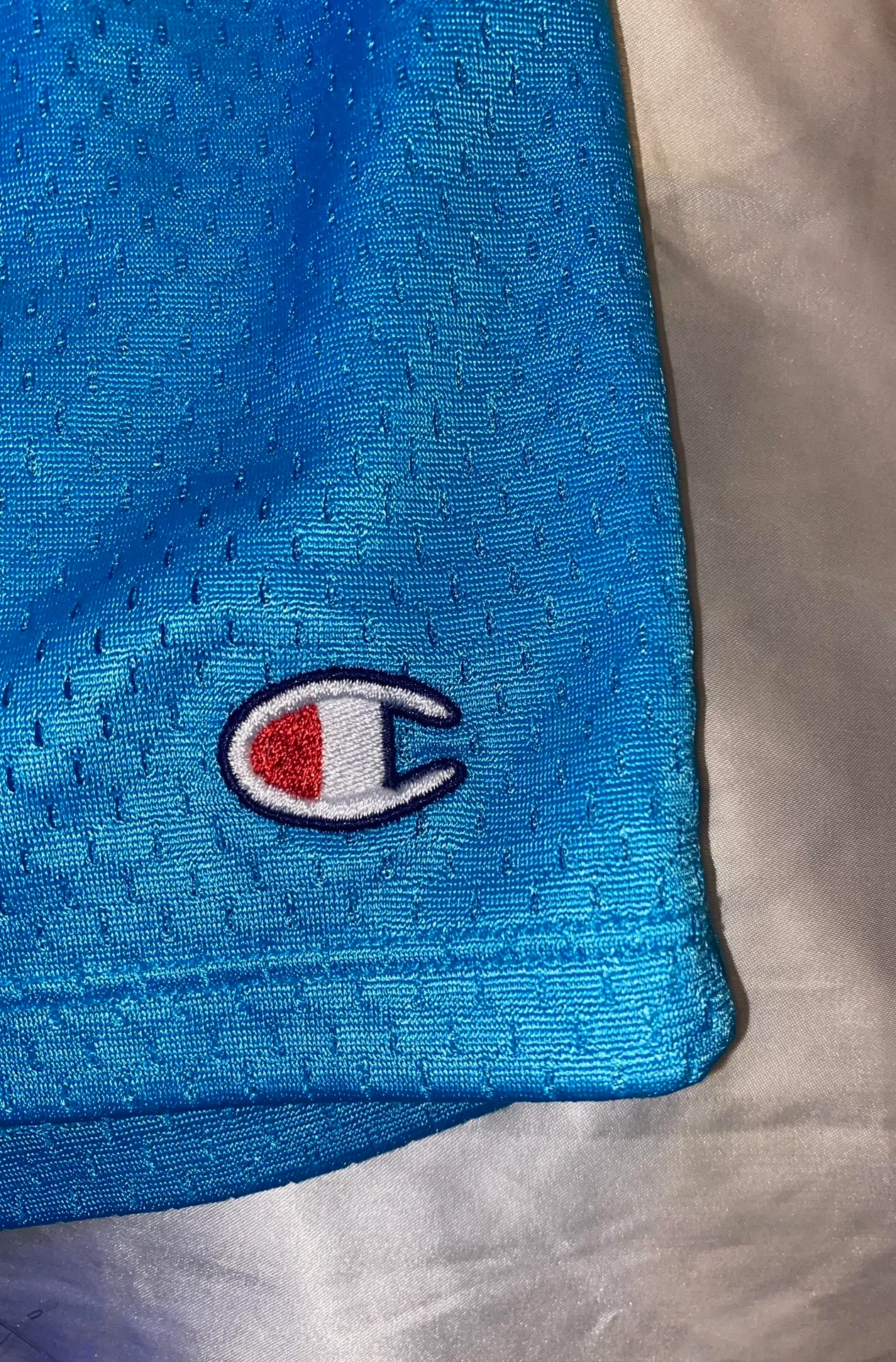 Champion Blue  Mesh Shorts - Image 2