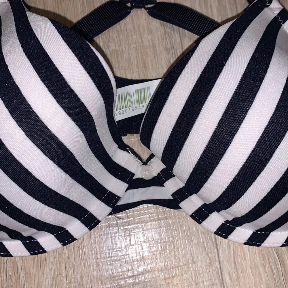 Motherhood Maternity Navy blue striped bra 34D - Image 3