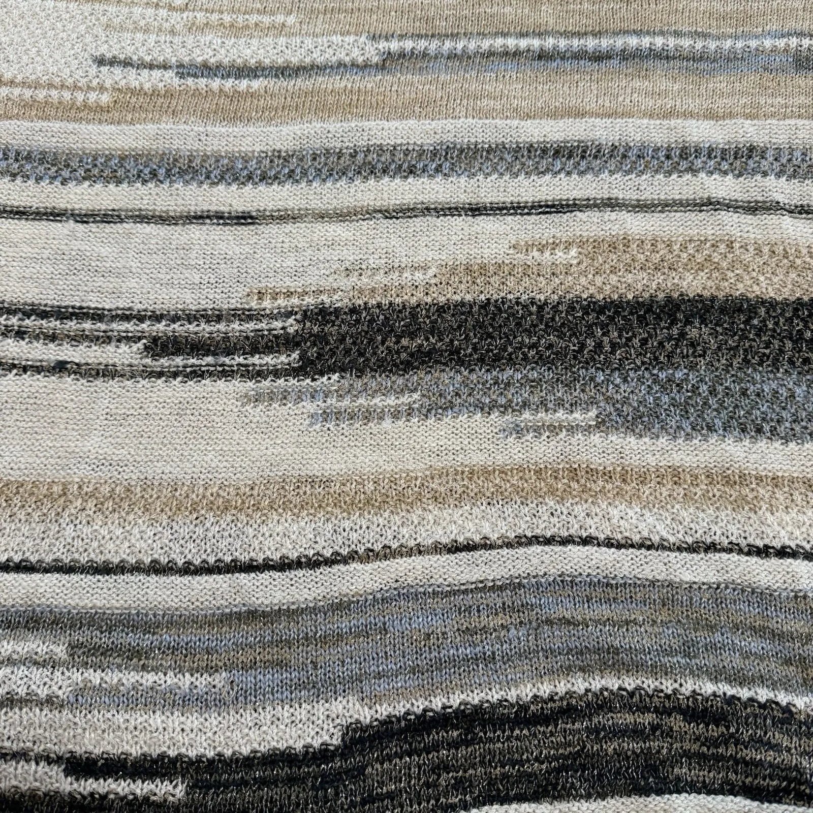 Catherines Beige Striped Long‎ Sleeve Pullover Lightweight Sweater Size 4X - Image 5