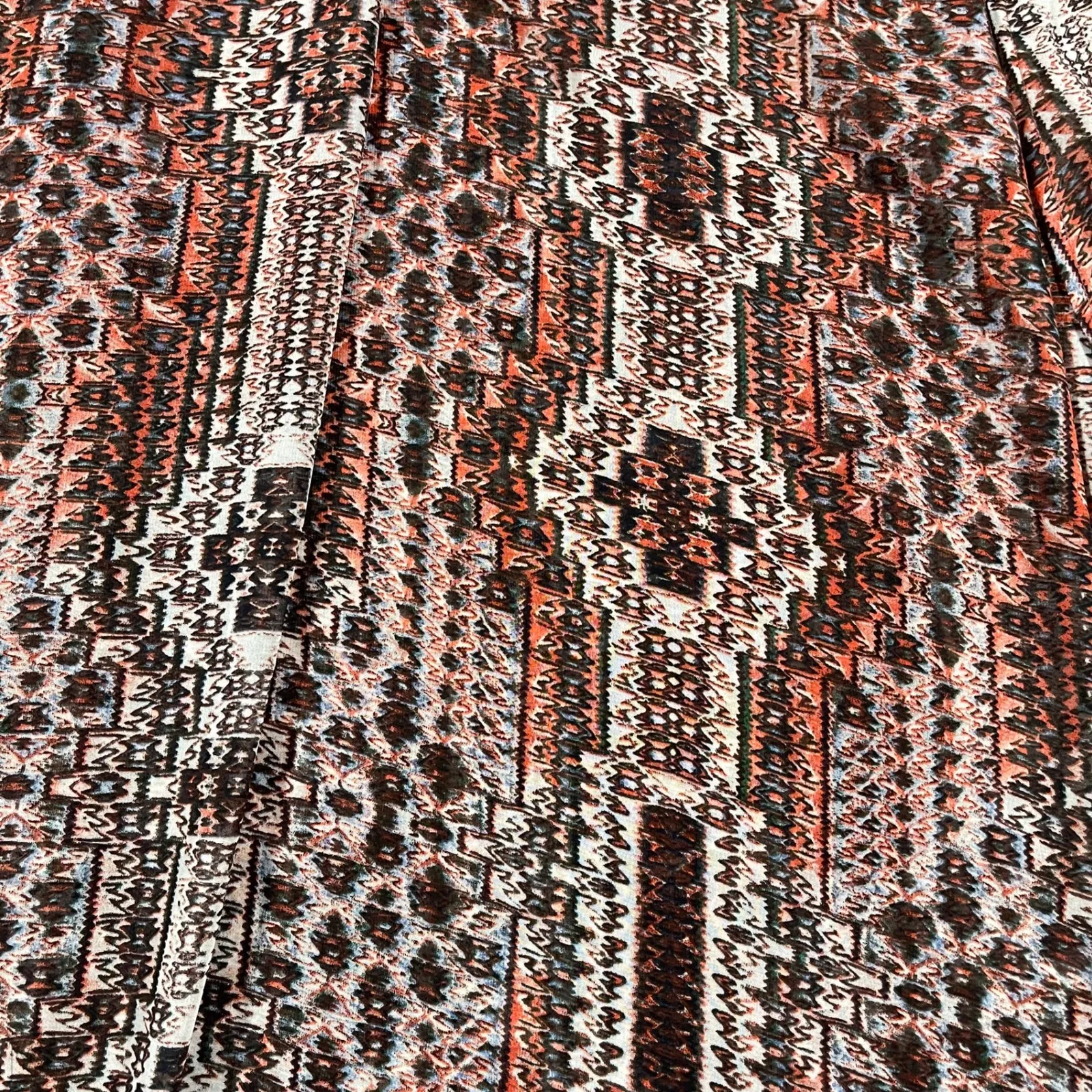 NEW Athleta Women's Jetty Dress Maxi Lightweight All Over Print M Orange/Cream - Image 8