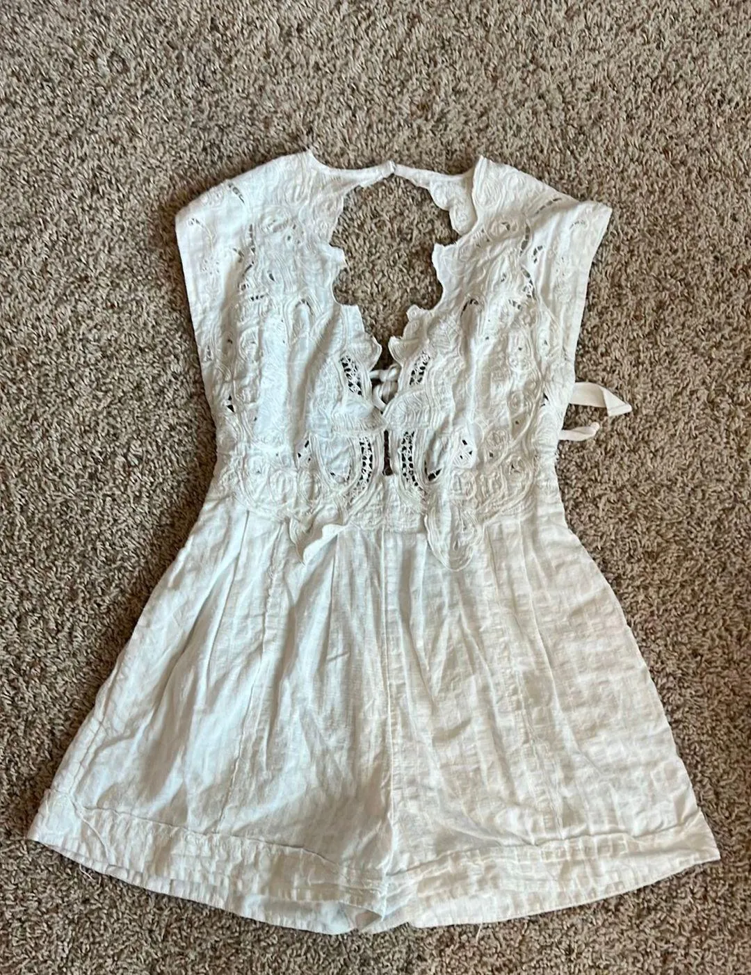 White Lace Romper - Image 4