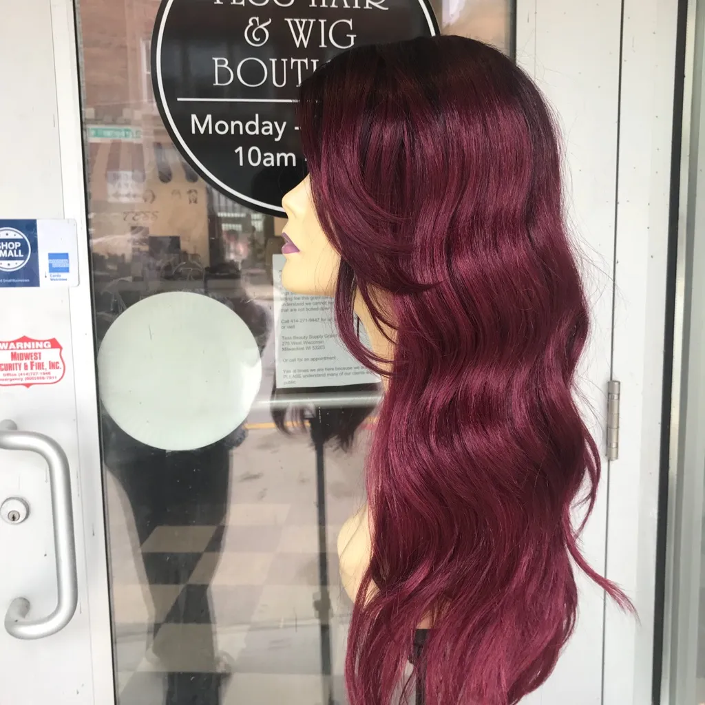 Wig Red Wine Burgundy ASK ME 1st this sells fast - Image 5