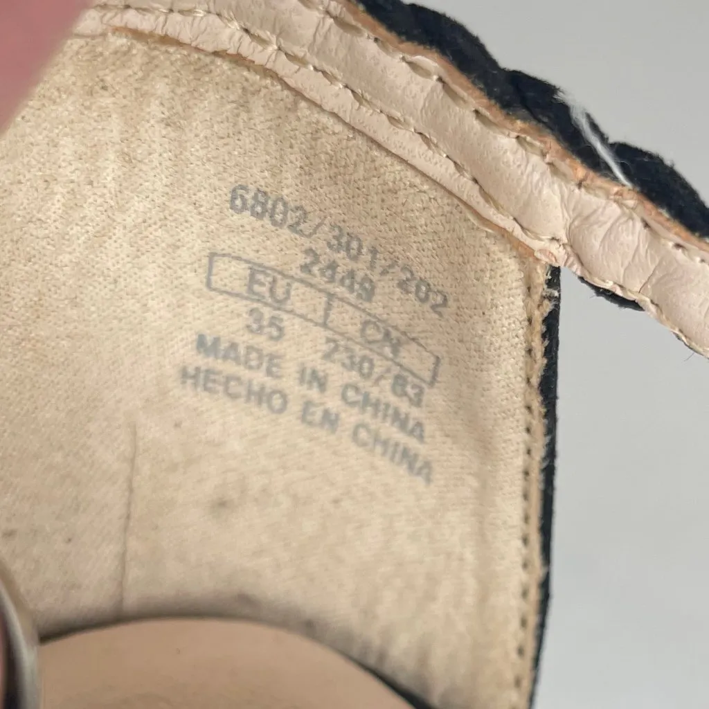 Leather Orange Black Beige Braided Stiletto Sandals Sz Us 5 Retro - Image 10