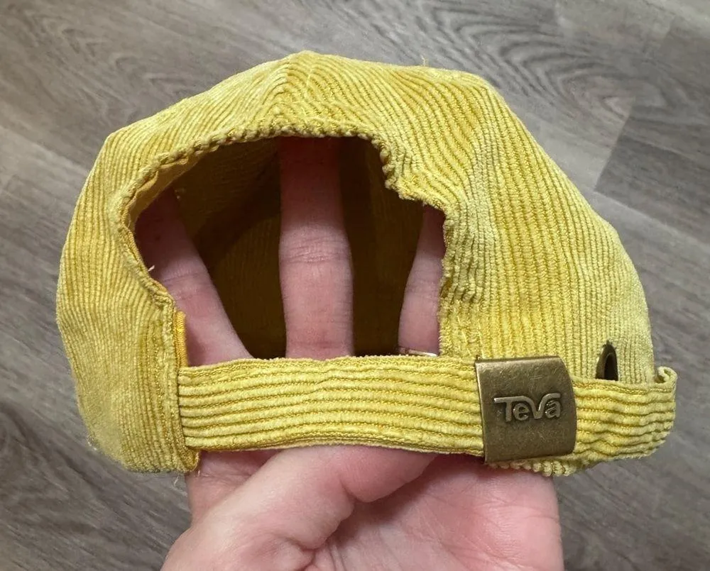Teva Golden Yellow Mustard Corduroy Hat - Image 4