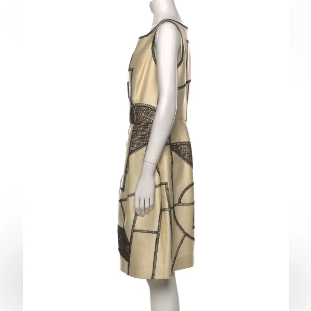 NWOT Oscar de la Renta Abstract Patterned Dress - Image 6