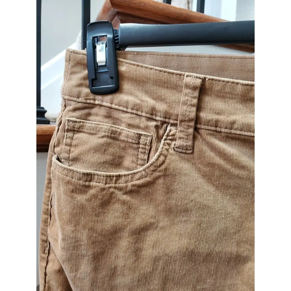 St John's Bay Women's Brown Cotton Zipper Mid Rise Straight Leg Pant Size 12 - Image 2