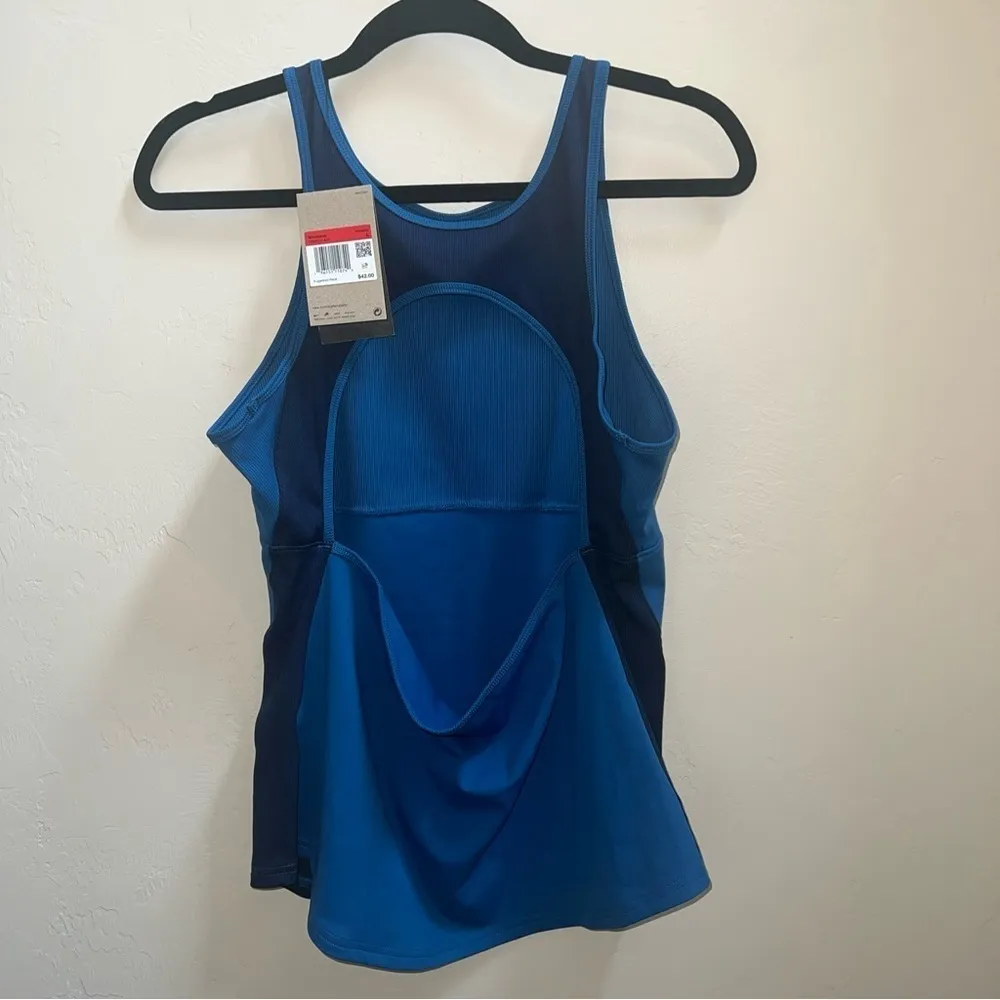 NWT$42 Nike Yoga Dri-FIT Women's Tank Top Open Back Size L DR0374 407 Slim Fit - Image 5