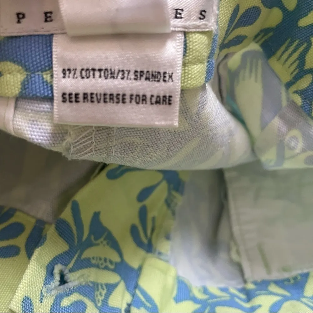 Talbots Fish Print Crops Size 2P - Image 6