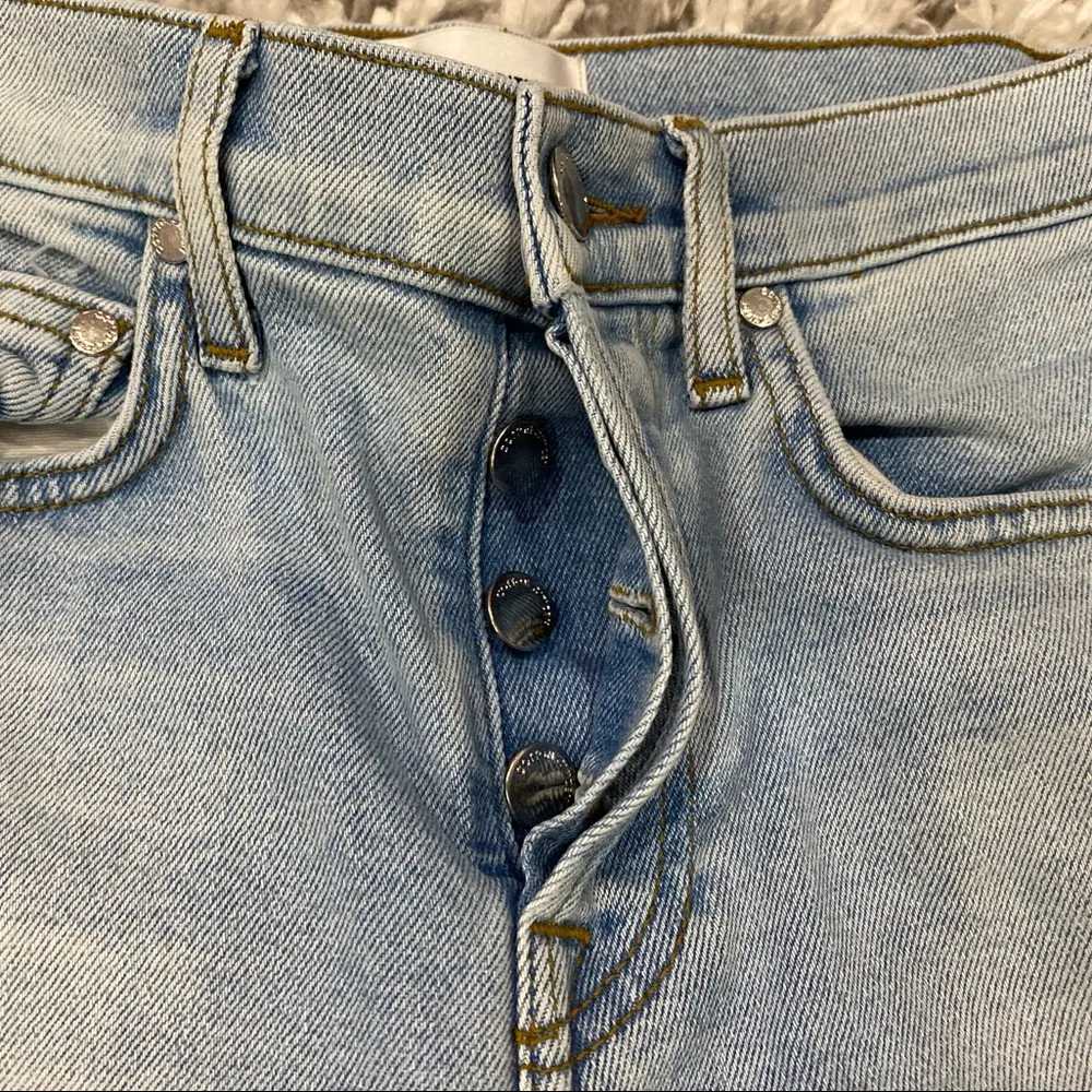 COTTON CITIZEN - ASO SELENA GOMEZ - Light Wash High Rise Skinny Jeans - Image 6