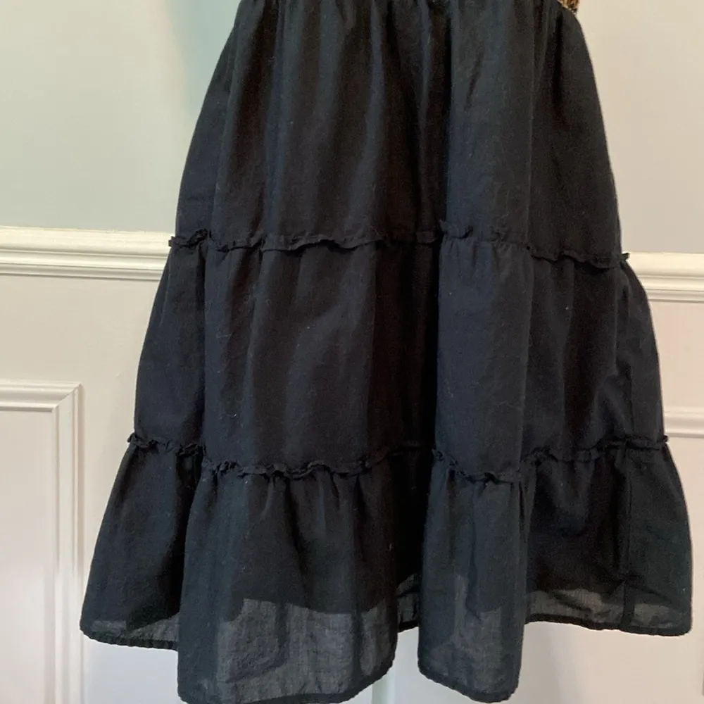 J.Crew Smocked Tiered Mini Sleeveless Dress Size Large Boho Neutral 100% Cotton - Image 7