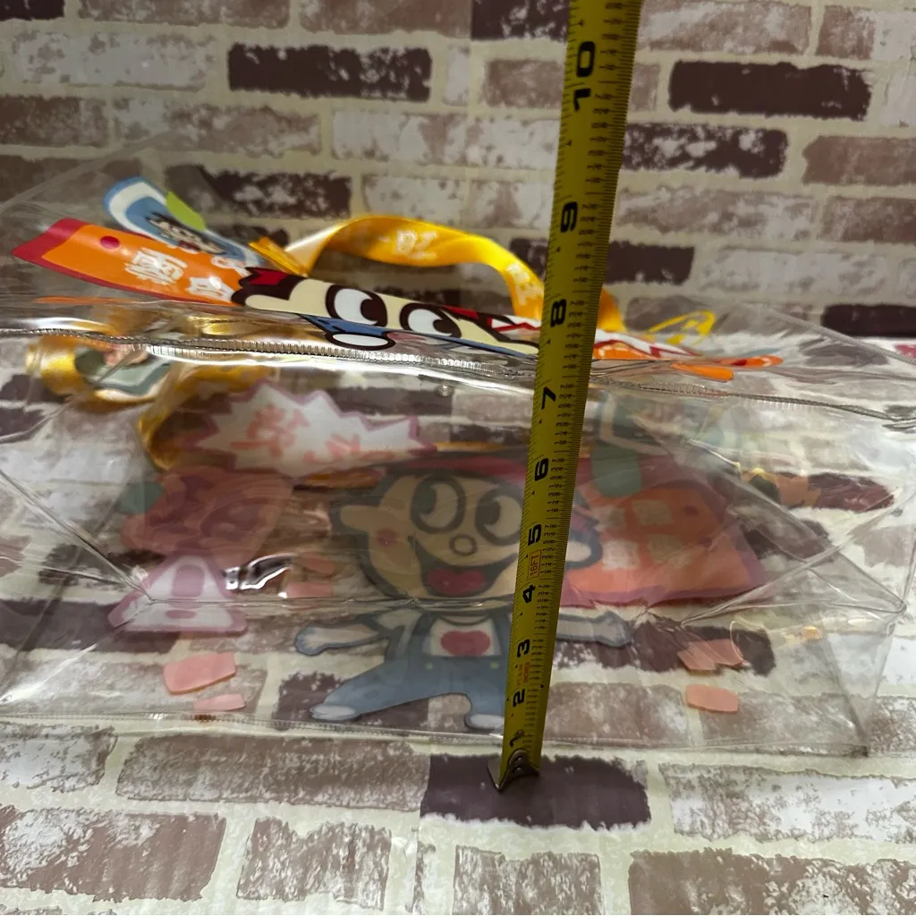 WANG ZAI Playful Cartoon Character Clear Shoulder Bag - Image 6