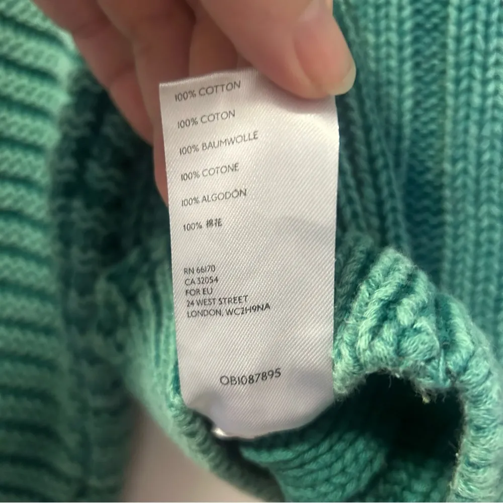 Green Botany Sweetheart Sweater, Size Small - Image 10