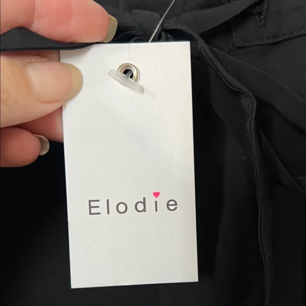 Elodie Black Track Pants - Image 2