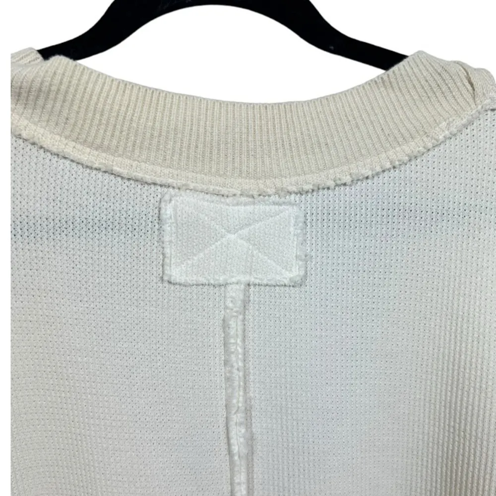 Free‎ People Asher Thermal Knit V-neck Top M - Image 8
