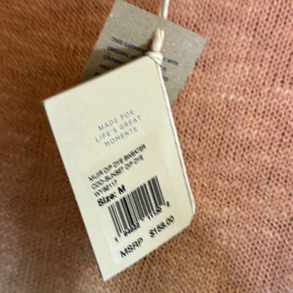 Faherty Sunset Muir Dip Dye Organic Cotton Knit Lightweight Sweater - Image 4