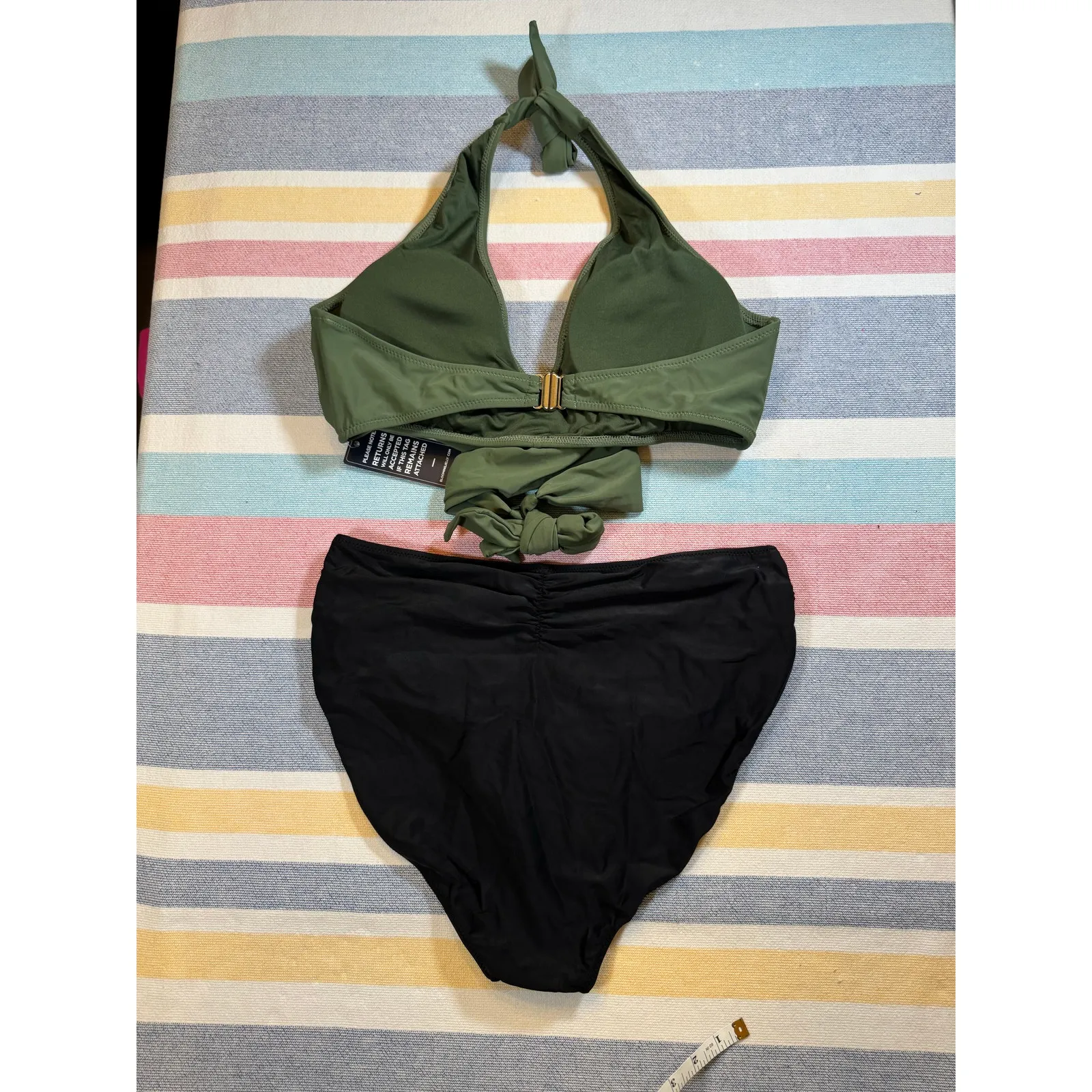 Blooming Jelly Bikini Set Sz XL NWT | Criss Cross Top & High Waisted Bottom - Image 2