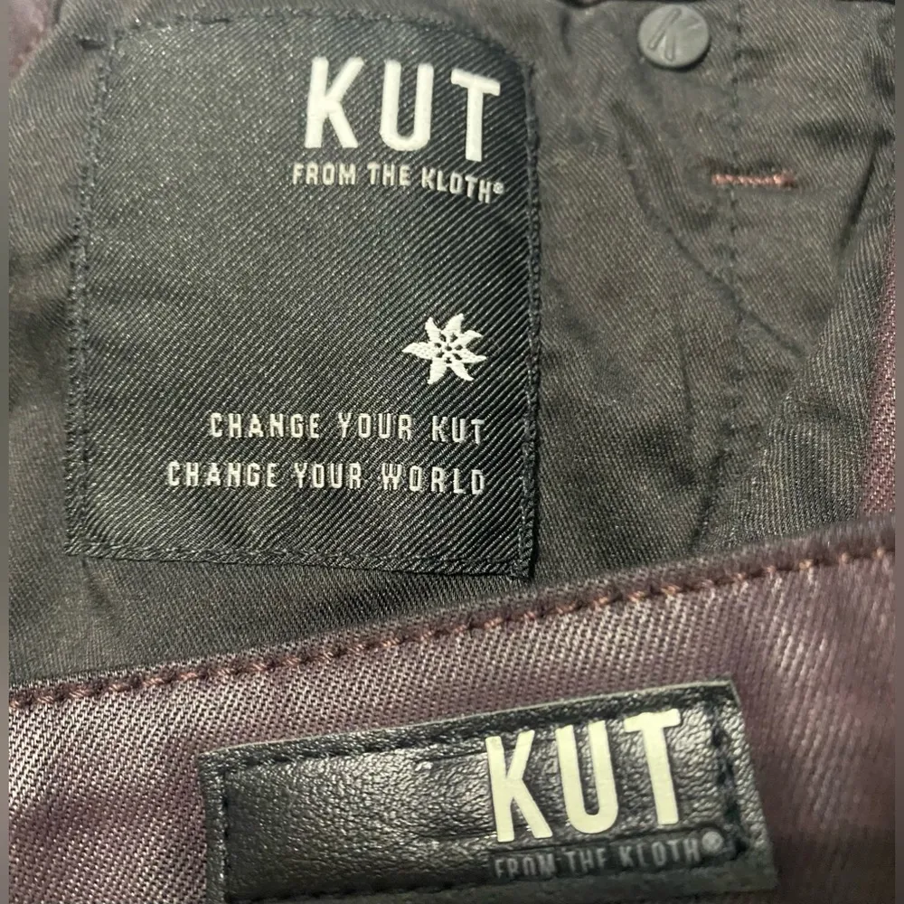 Wine Mia Coated Hi-Rise Fab AB Toothpick Skinny Pant. - Image 9