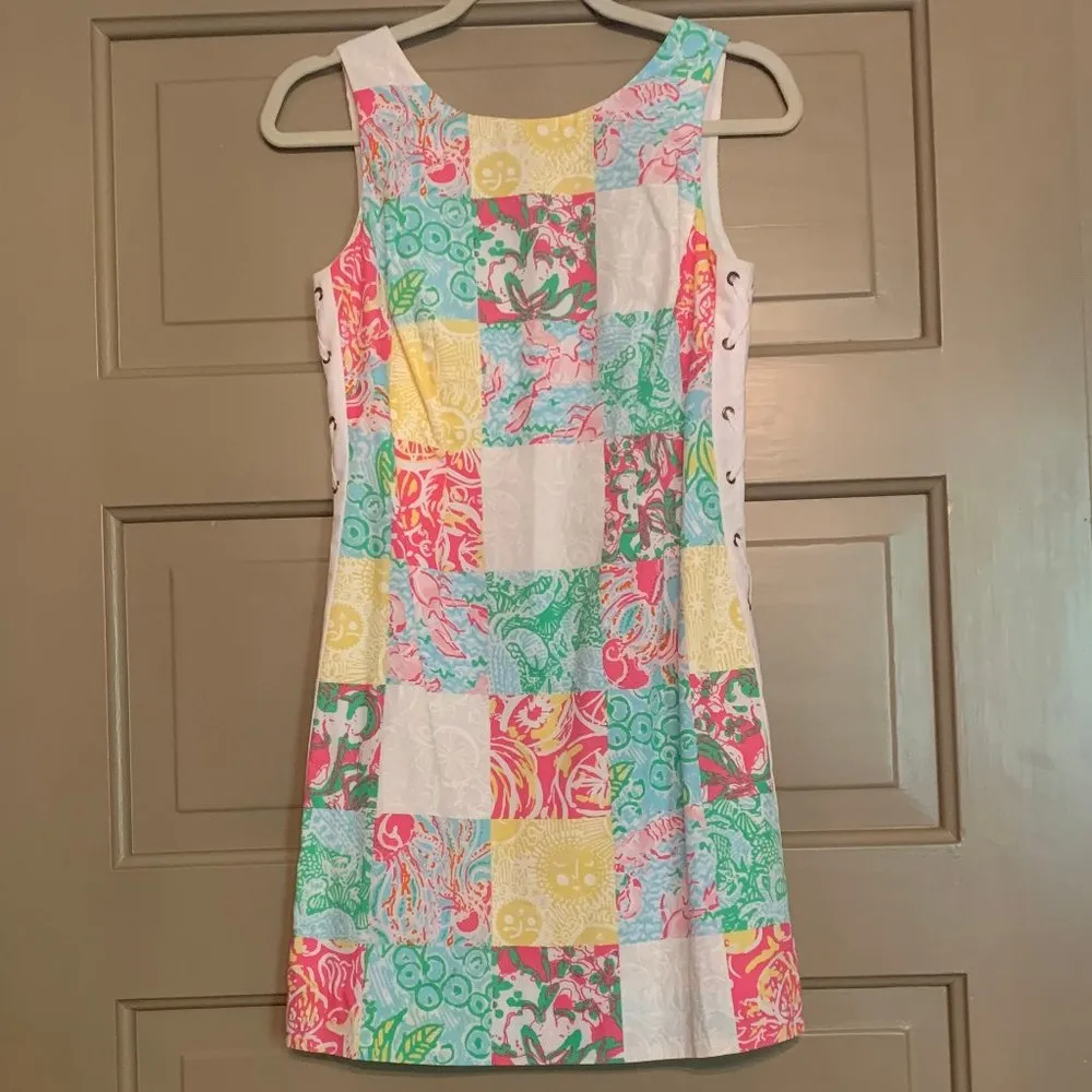 Lilly Pulitzer  Delia Shift Multi State Patch Laced - Image 2