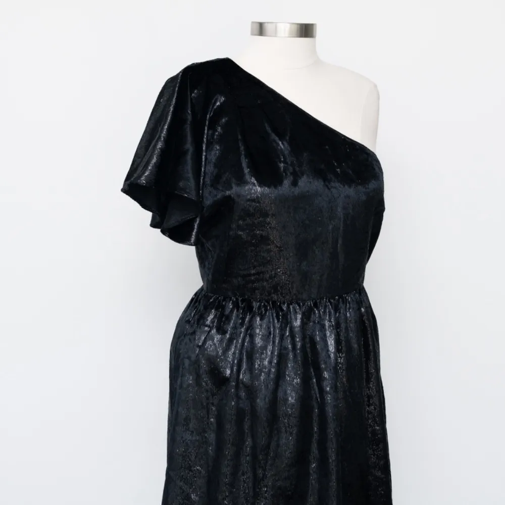 7 For All Mankind. New! One Shoulder Velour Dress. - Image 11