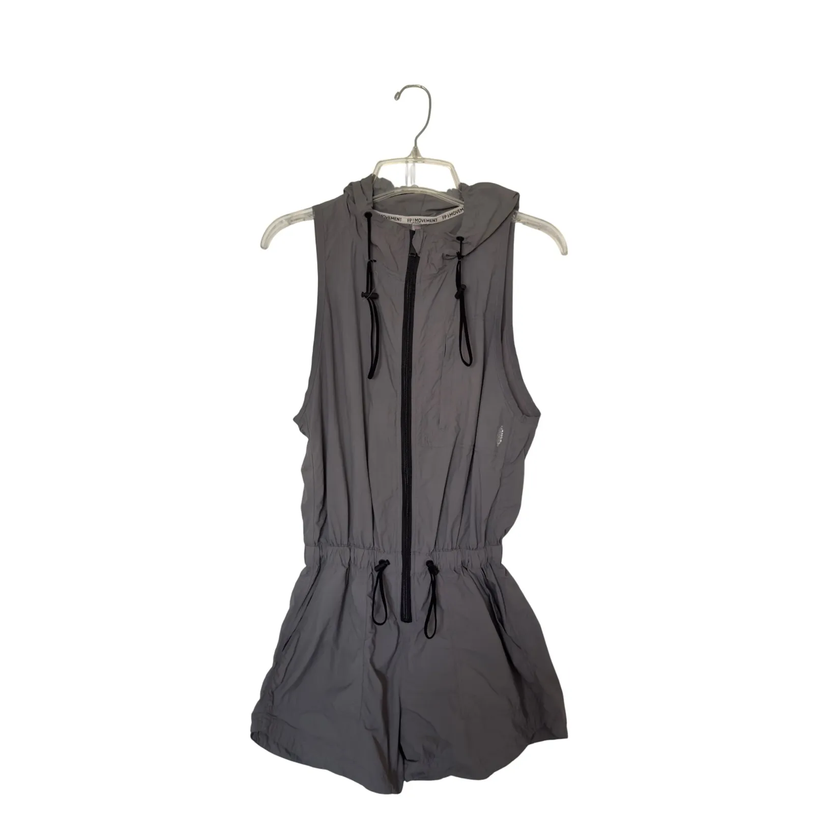 Free People Movement XS Gray Hike Race‎ Runsie Romper Size 28 - Image 3