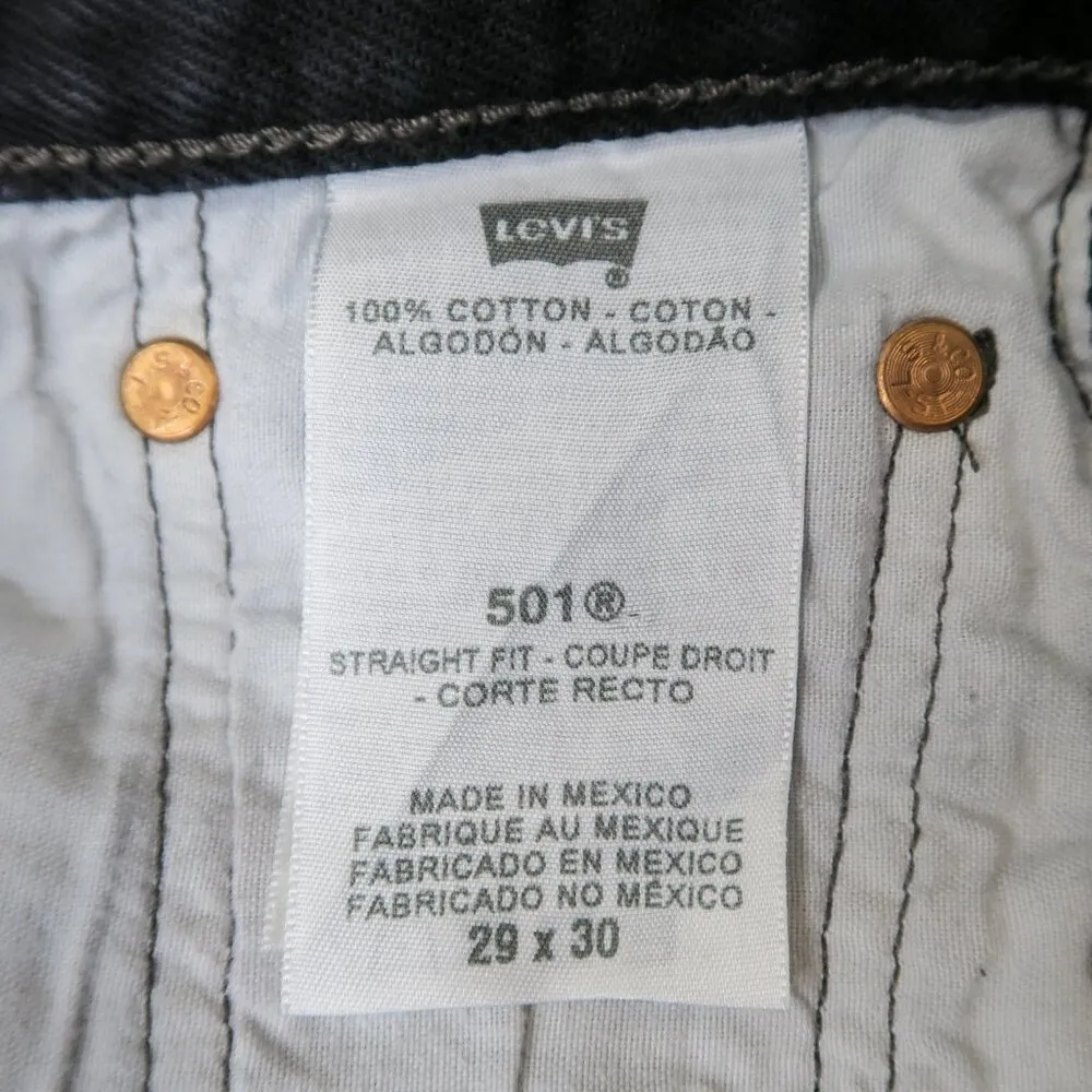 Levi’s 501 Straight Fit Black Jeans - Image 7