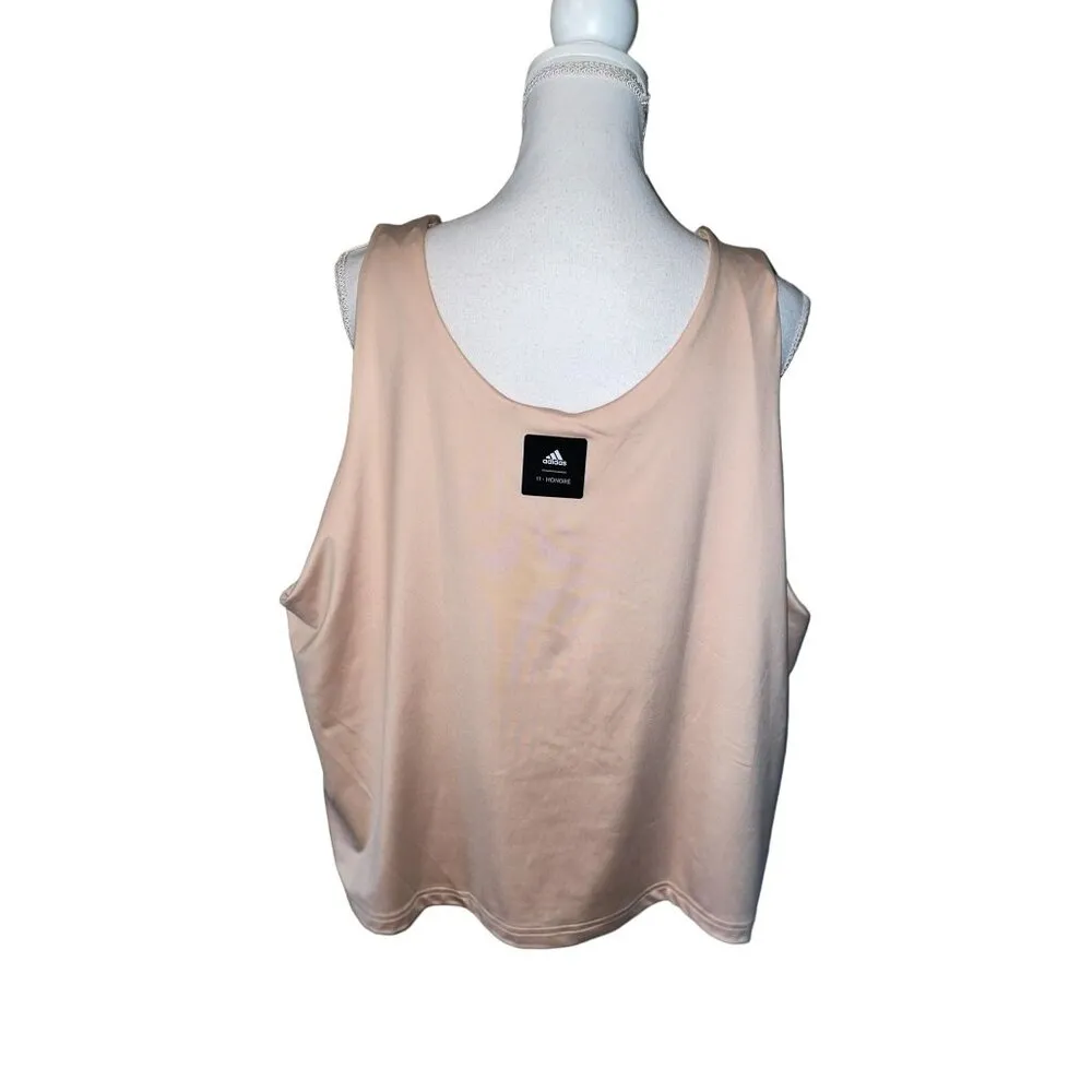 Adidas 1IH TR Tank Top Womens 4X NEW Training Workout Halo Blush - Image 4