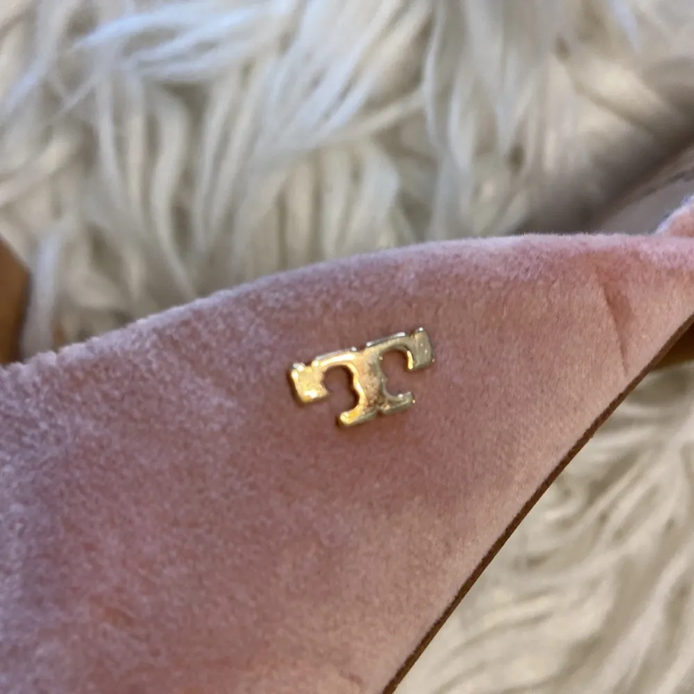 Tory Burch Mules color light pink size 6.5 condition good soft leather - Image 4