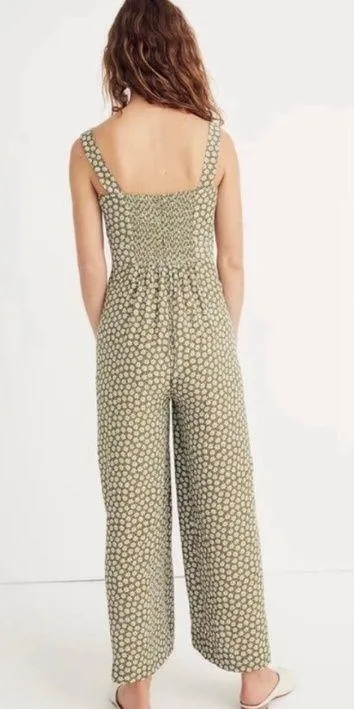 Plumeria Green Floral Cutout Romper - Image 2